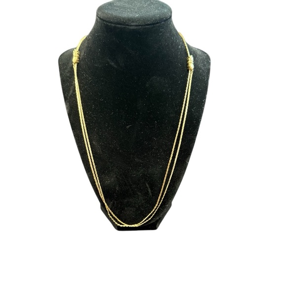 Avon Goldtone “Glimmering Slide” Classic Chain Necklace adjustable NIB 1980 - Picture 1 of 7